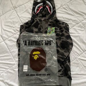 Bape Camouflage Shark Hoodie